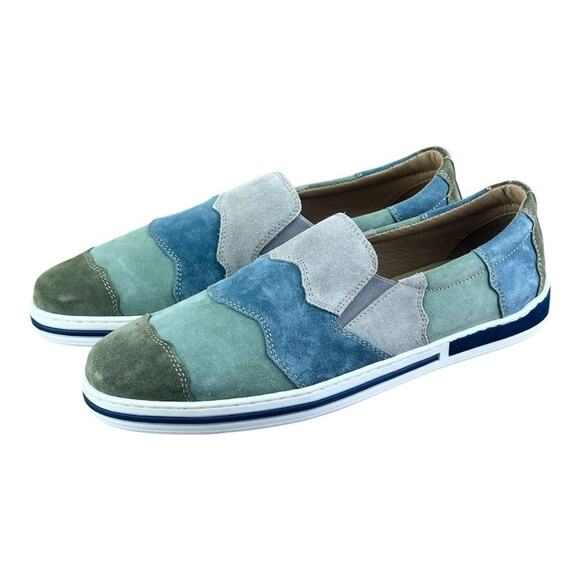 Galizio Torresi Slipper Men’s suede Green Casual shoes Size US 9|42 EU - Picture 3 of 10